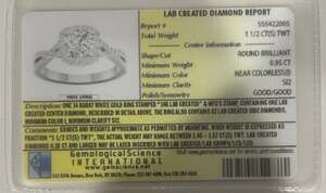 The Leo Diamond Round Halo Engagement Ring 14K White Gold